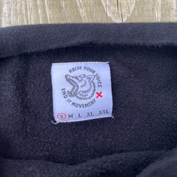 Raise your voice end it movement black crew neck sweatshirt FREEDOM Small - Picture 6 of 8